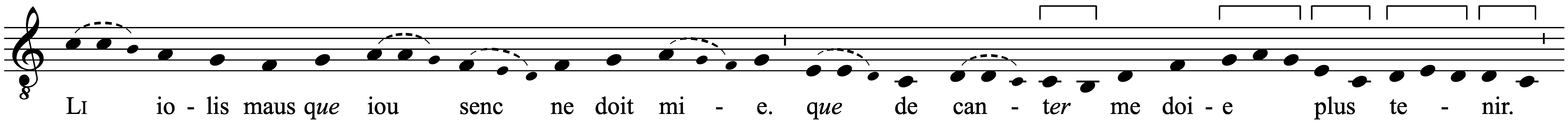 Work musical notation